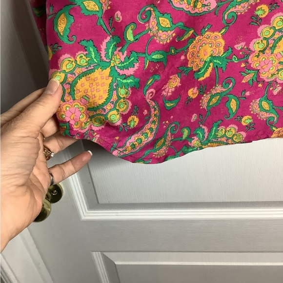 Lauren Ralph Lauren silk floral button up blouse - Picture 4 of 14